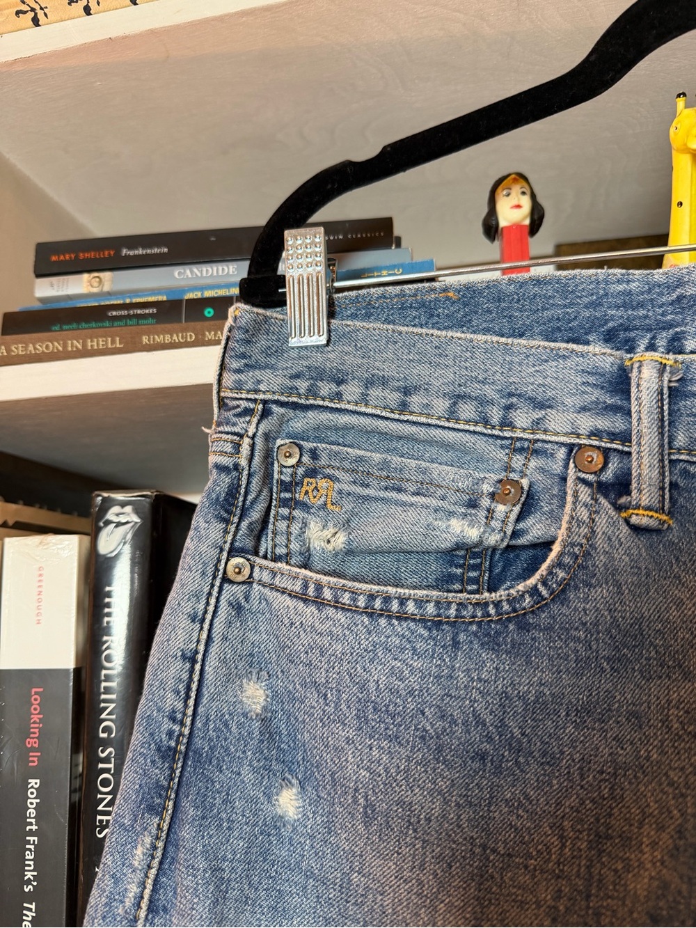 Ralph Lauren RRL Blue Button-Fly Jeans - Picture 3 of 6